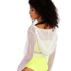 Body Language Bad Decisions Fishnet Crop Top