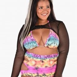 OhYes Buckled Down Long Sleeve Crop Top Clothing