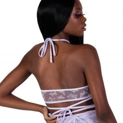 OhYes Butterfly Sparkle Wrap Around Top