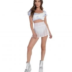 Hot & Delicious Black Bead Cloud Daze Crop Top