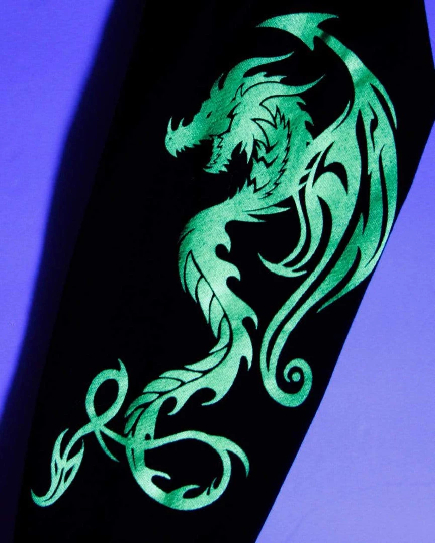 Rock & Rose Clothing Dare Me 2 Dragon Glow In The Dark Joggers