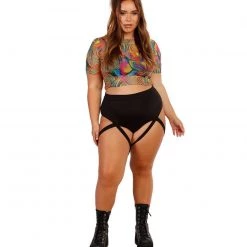 Day G Badd Girl High Waisted Harness Booty Shorts
