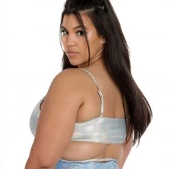 Dippin Daisies Holo Heaven Wrap Around Crop Top