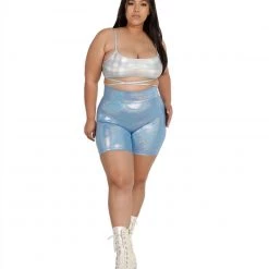 Dippin Daisies Holo Heaven Wrap Around Crop Top