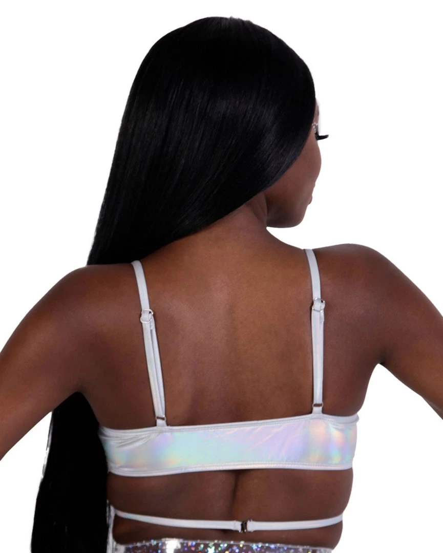Dippin Daisies Holo Heaven Wrap Around Crop Top