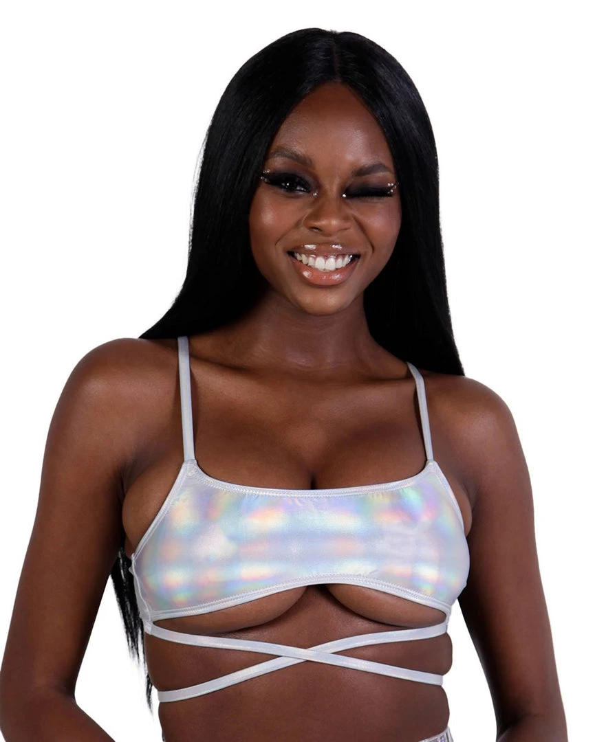 Dippin Daisies Holo Heaven Wrap Around Crop Top