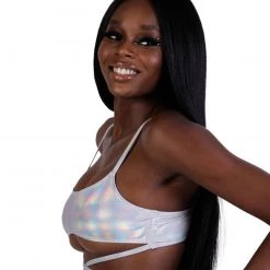 Dippin Daisies Holo Heaven Wrap Around Crop Top