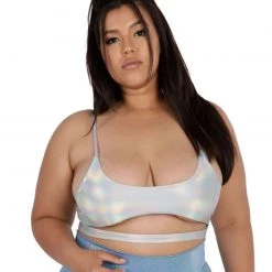 Cherry Mellow, Inc. Tops Holo Lights Underboob Crop Top