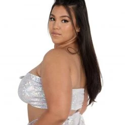 Body Language Magical Dream Lace Up Tube Top Tops