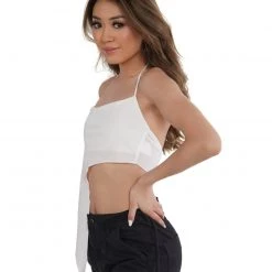 Charming Bunny Y2K Realness Asymmetrical Tube Top Tops