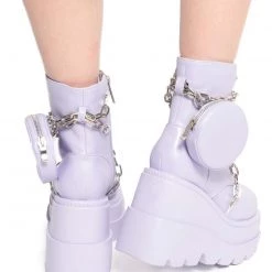 Cape Robbin Won't Know What Hit Ya Lavender Platform Boots