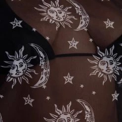 OhYes Tops Written In The Stars Mesh Oversized Tee