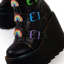 YRU Dune Rainbow Platform Shoes
