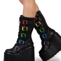 YRU Dune Rainbow Platform Shoes