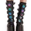 YRU Dune Rainbow Mushroom Platform Shoes