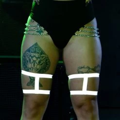 Andrew - Agent Trending Now Harness Leg Garters - Reflective