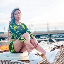 Rock & Rose Dragon Secrets Cropped Long Sleeve Tops