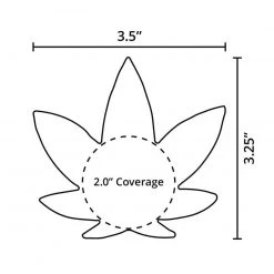Neva Nude Holographic Weed Leaf Pasties