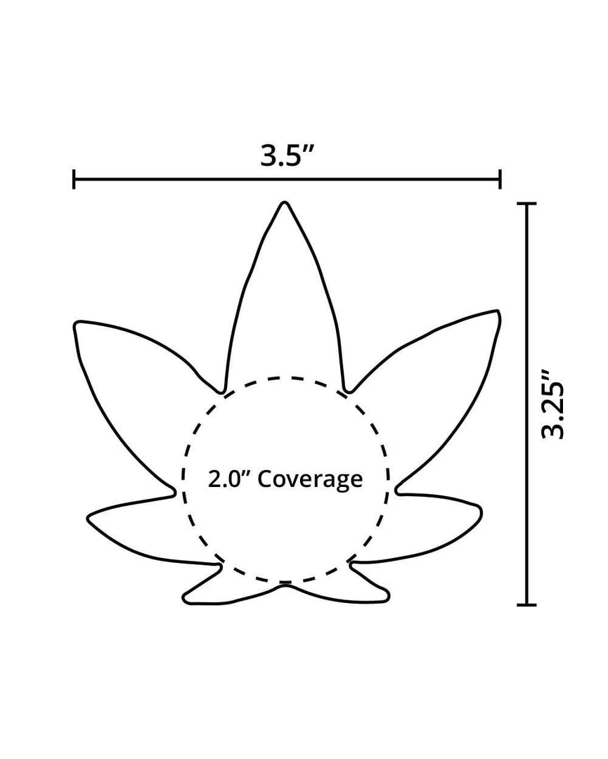 Neva Nude Holographic Weed Leaf Pasties