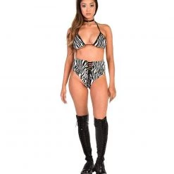 Shop 17 Get Wild Zebra Bikini Top Tops