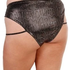 OhYes Shimmering Snakeskin High Cut Bottoms